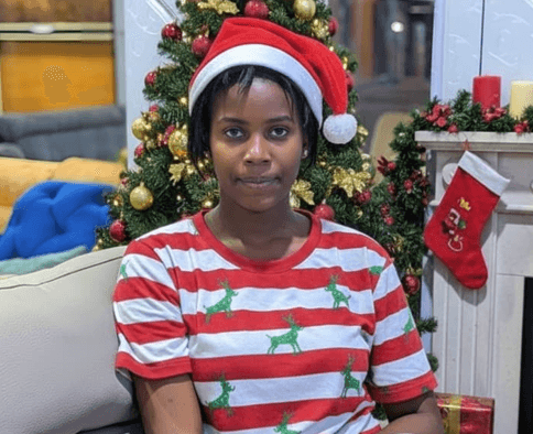 Christmas White  Red Stripe T Shirt Santa