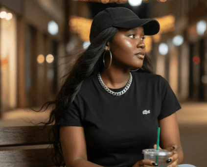 Emali Casual Black Cotton Tee – Summer Edition